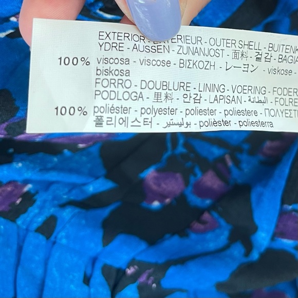 Zara Floral Print Draped Ruched Mini Dress/Sz:XS/NWT - Picture 13 of 13